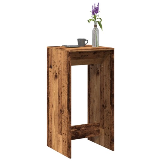Barbord gammelt tre 51x50x103,5 cm konstruert tre 8721158387134