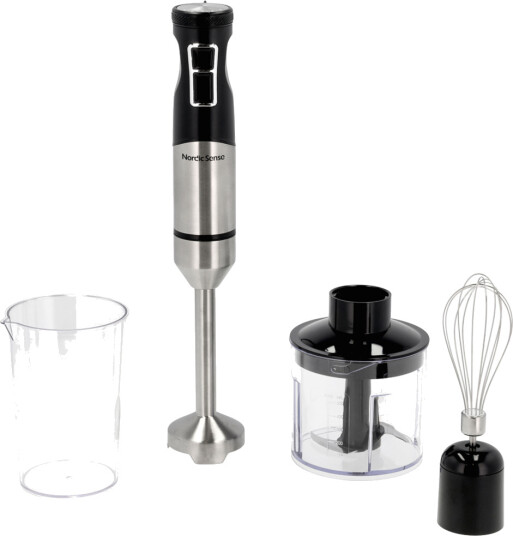 Nordic Sense Stavblendersæt 1500 Watt - Silver - 5X5X40CM x 5 Nordic Sense Stavblendersæt 1500 Watt - Silver - 5X5X40CM x 5