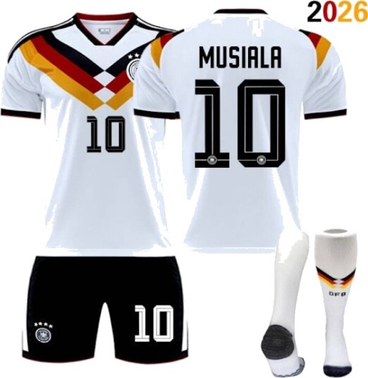 2026 FIFA World Cup Tyskland Hjemmedrakt #Kai Havertz #Nick Woltemade #Florian Wirtz Supporterversjon Fotballtrøye Barne /Voksenstørrelser Jamal Musiala