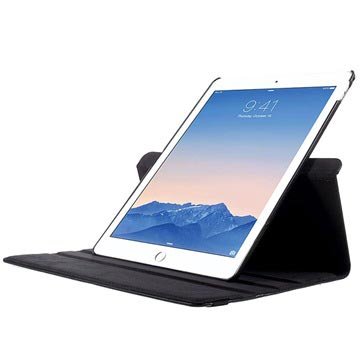 iPad Pro 12.9 Multipraktisk Roterende Deksel Svart
