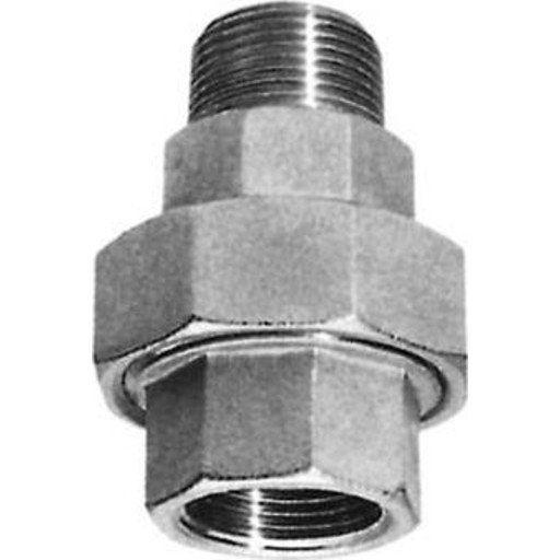 Rustfri union nippel/muffe 3/4" Rustfri union nippel/muffe 3/4"