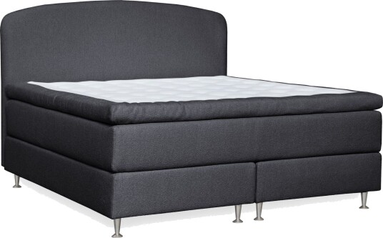 Oslo Lyx Sengpakke Kontinentalseng 160x200 cm Curved Sengegavl Svart
