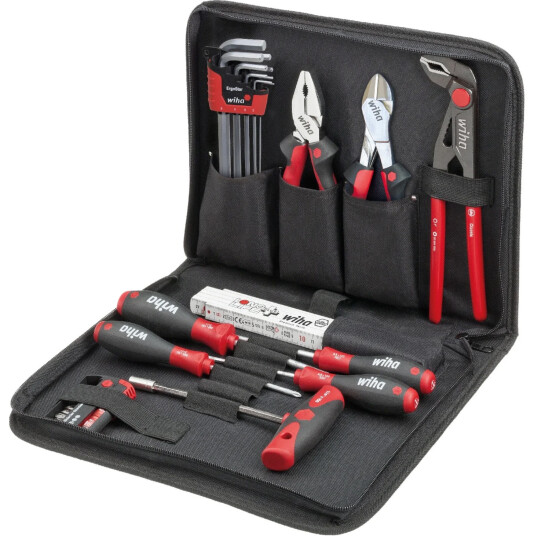 Wiha 36390, Sort, Rød, 330 Mm, 270 Mm, 60 Mm, 2,57 Kg, 31 Verktøy