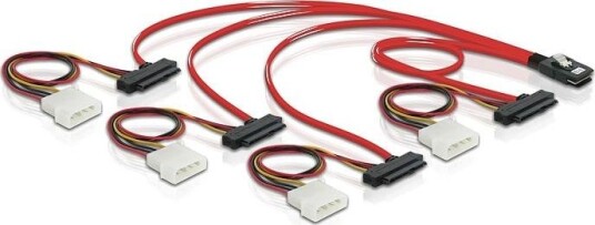 Delock 50 cm SAS Intern Kabel med Mini SAS 36pin og 4 SAS 29pin