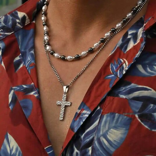 Urban Pearl & Steel Duo Trendy smykkesett