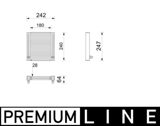 Radiator MAHLE ORIGINAL CR 2799 000P