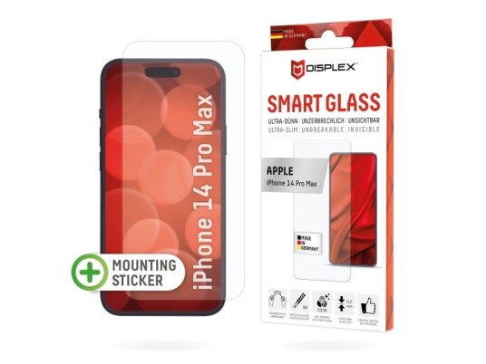 Displex 1717 - Apple - Iphone 14 Pro Max - Smussbestandig - Slagfast - Ripebestandig - Støtsikker - Gjennomsiktig - 1 Stk (01717)