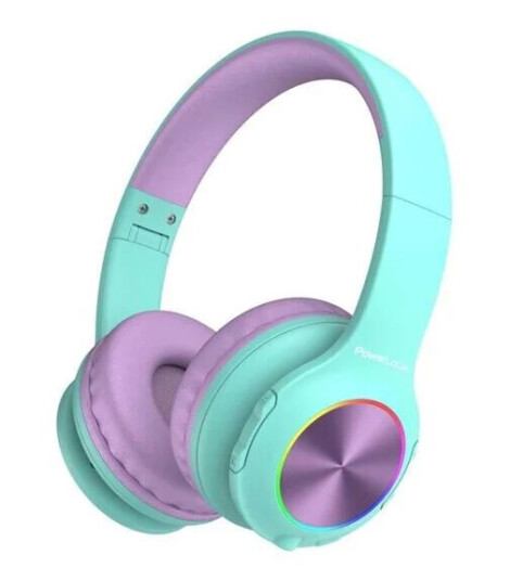 PowerLocus Wireless Headphones for kids PLED Blue&Purple