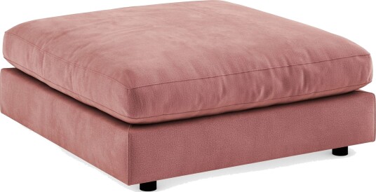 Arken Fotskammel Fløyel - Rosa