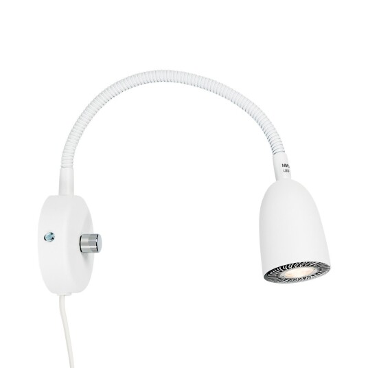 Belid Radiell vegglampe hvit struktur Mr16 inkl. lyskilde Belid Radiell vegglampe hvit struktur Mr16 inkl. lyskilde