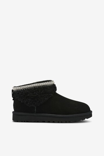 Ugg Boots W Classic Ultra Mini Maxi Curly Svart Ugg Boots W Classic Ultra Mini Maxi Curly Svart