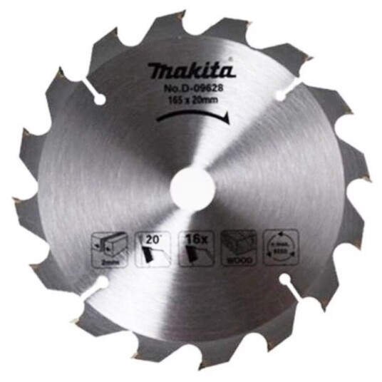 Sagblad for tre Makita; 165x2x20,0 mm; Z24; 20°