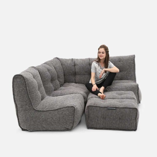 Mod 4 Corner Deluxe Modulsofa Luscious Gray Mod 4 Corner Deluxe Modulsofa Luscious Gray