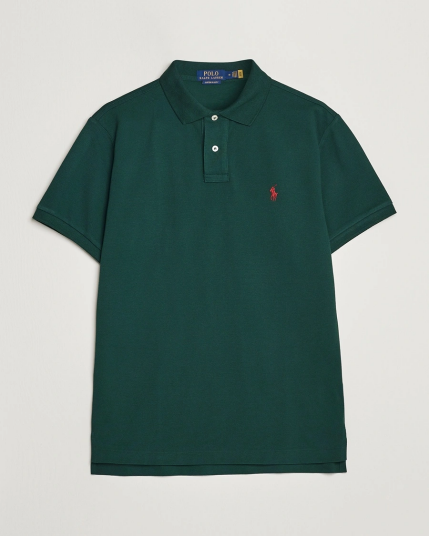 Polo Ralph Lauren Custom Slim Fit Polo College Green