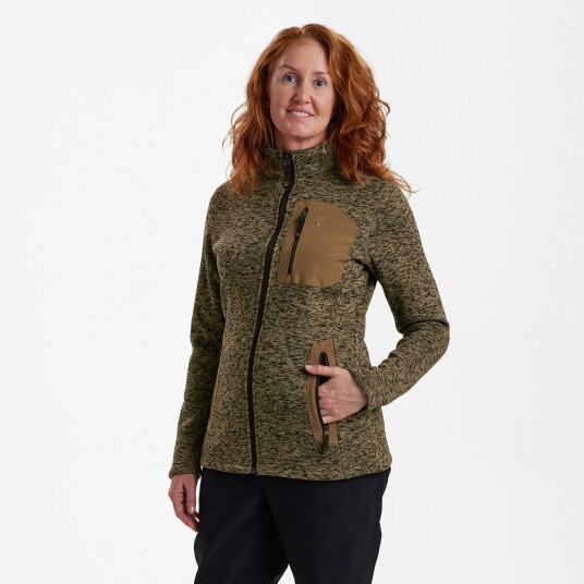 Deerhunter Lady Sarek Knitted Jacket Butternut melange 44