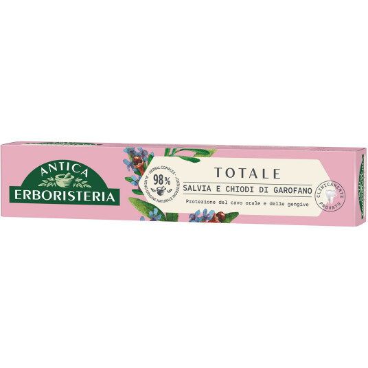 Naturlig tannkrem ANTICA Erboristeria Total Sage & Clove 75 ml. Naturlig tannkrem ANTICA Erboristeria Total Sage & Clove 75 ml.