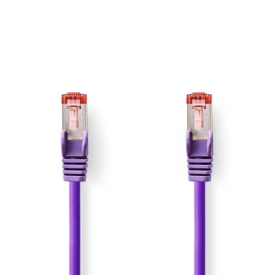 Nedis CAT6 Nettverkskabel | RJ45 Han | RJ45 Han | S/FTP | 1.00 m | Rund | LSZH | Fiolett | Label