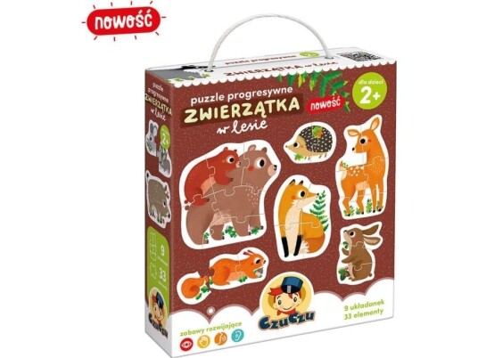 Puslespill Czuczu Progressivt Puslespill Dyr I Skogen