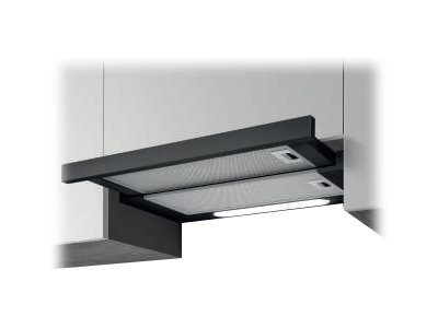 Elica Elite 14 Lux Bl/A/50   Panser   Teleskopisk   Bredde: 49.8 Cm   Dybde: 28 Cm   Ekstraksjon Og Resirkulasjon     Svart