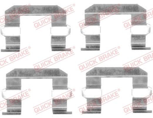 Tilbehørsett, skivebremse belegg QUICK BRAKE 109-1645