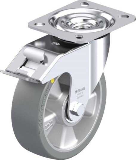 Blickle 614123 L-Alth 125K-Fi-As Styrehjul Med Brems 125 Mm, Maks 250 Kg (1 Stk)