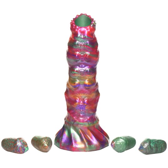 Creature Cocks Larva Ovipositor Silikondildo med Egg 23 cm - Mixed colours Creature Cocks Larva Ovipositor Silikondildo med Egg 23 cm - Mixed colours