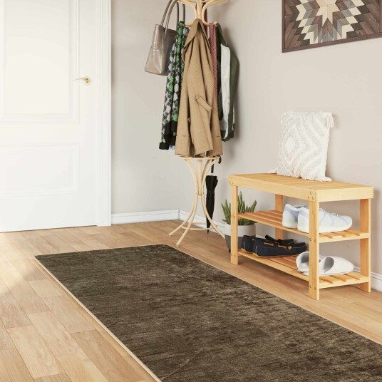  Teppe Runner MARSA Skoggrønn 80 x 450 cm Polyester og PVC