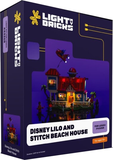 Light My Bricks Disney Lilo and Stitch Beach House lyssett