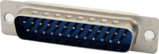 Tecline 10025S, 25-Pin D-Sub, Sølv, Hankjønn, Rett