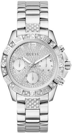 Guess Dameklokke GW0771L1 Majesty Sølvfarget/Stål Ø40 mm Guess Dameklokke GW0771L1 Majesty Sølvfarget/Stål Ø40 mm
