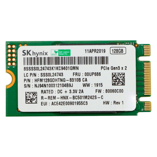 Lenovo ThinkPad SSD M.2 2242 256GB PCIe NVMe Lenovo ThinkPad SSD M.2 2242 256GB PCIe NVMe