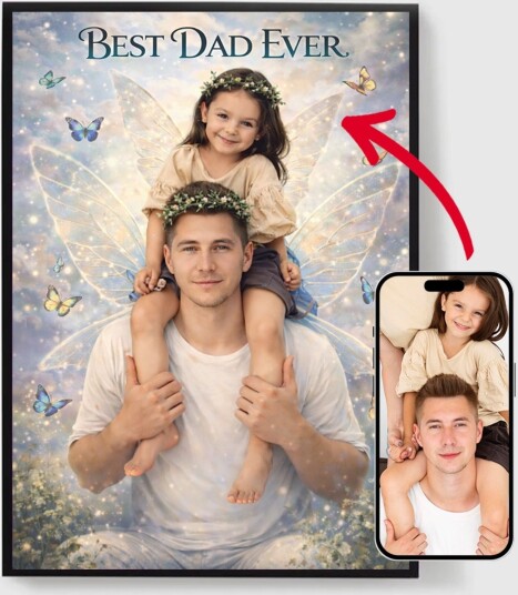 Personalisert Plakat Fe Mor og Far AI Plakat