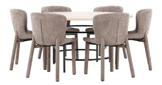 Spisegruppe Venture Home Copenhagen Ø140 cm med 6st Astoria Spisestoler