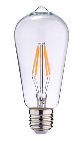 Ms Belysning Edison Lanterne Klar LED E27 4W 2200K Dimbar Ms Belysning Edison Lanterne Klar LED E27 4W 2200K Dimbar