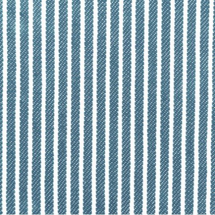 Denimstoff 145 cm 401 Lyseblå striper - 50 cm