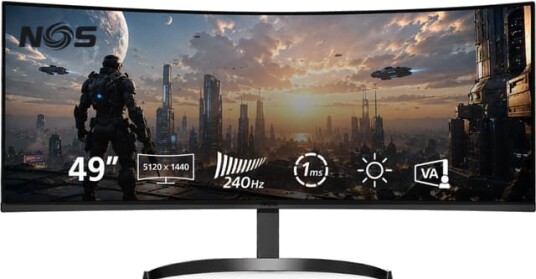 NOS 49" QHD VA 240Hz 1ms Gamingskjerm 2714-6SE NOS 49" QHD VA 240Hz 1ms Gamingskjerm 2714-6SE