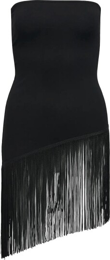 Object Objamilia Bandeau Fringe Top E Div BLACK M