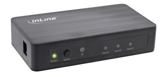 Inline 65018, Hdmi, Sort, 60 Hz, 6 Gbit/S, 600 Mhz, 4096 X 2160 Piksler