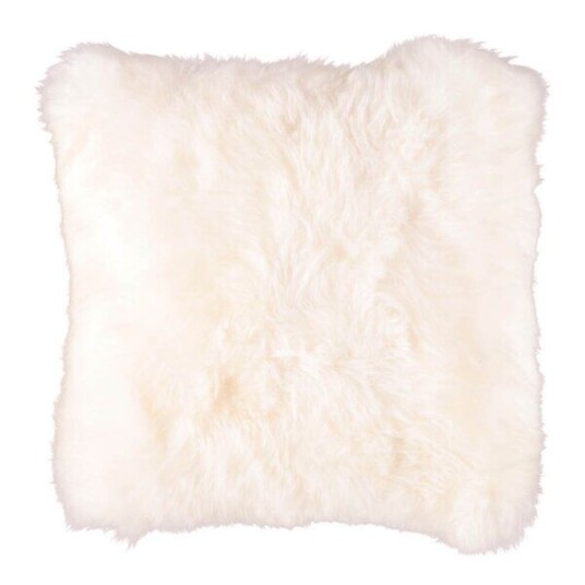 Natures Collection   Pute new zealand saueskinn 40x40 cm ivory