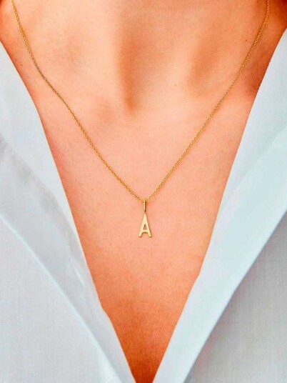 Design Letters Archetype Charm 10 mm Gold A-Z A Design Letters Archetype Charm 10 mm Gold A-Z A