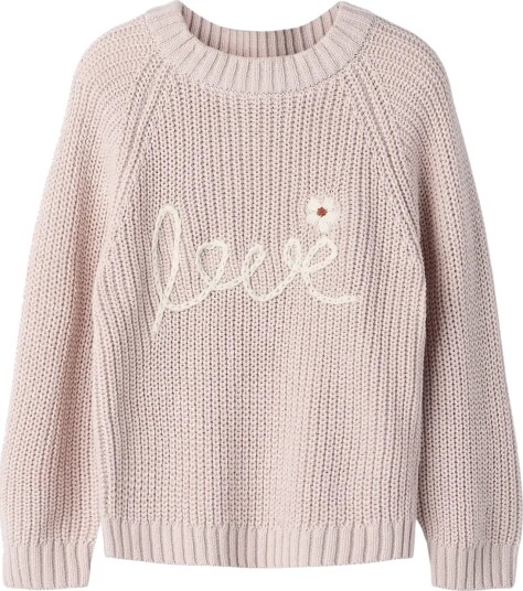 Lil"Atelier Nmfemlen Emb Knit Lil Pink 98