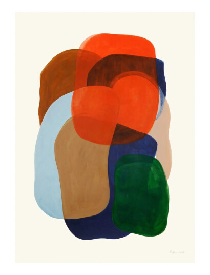 The Poster Club The Poster Club X Berit Mogensen Lopez   Big Hug   Multi/patterned   70X 100CM