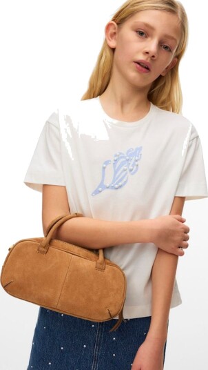 Vero Moda Girl Palma T Skjorte Regular Fit Snow White Shell (122/128)