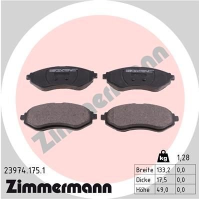 Bremseklosser ZIMMERMANN 23974.175.1