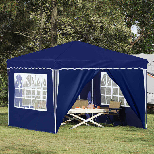 Pop up Festtelt Blå 288 x 288 x 245 cm Oxford Stoff