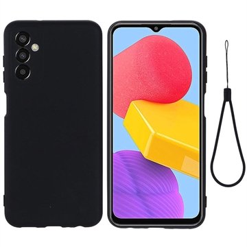 Samsung Galaxy F13 Liquid Silikondeksel Svart