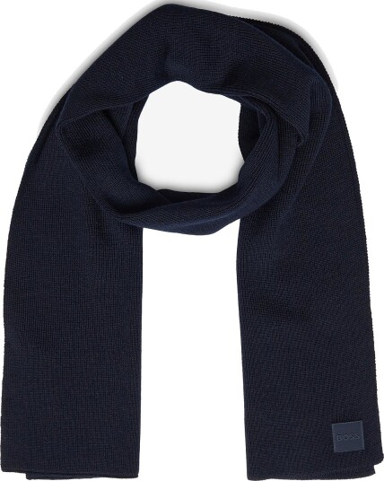 BOSS Foxon_Scarf - DARK BLUE - One Size