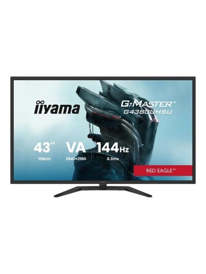 iiyama G MASTER G4380UHSU-B2 43" LED Monitor 4K UHD 144 Hz med HDR - Svart Matt