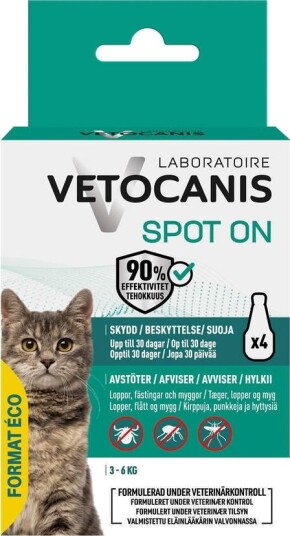 Vetocanis Anti-Parasit Spot On Katt 4,8ml