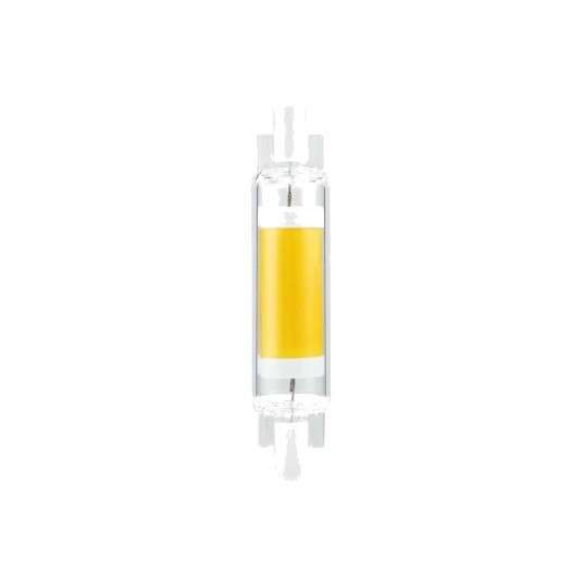 Spl R7S 78mm / 4W dimbar LED pære   470lm COB klart glass varmhvit   Dimbar : Dimbar Kulør : Varm
